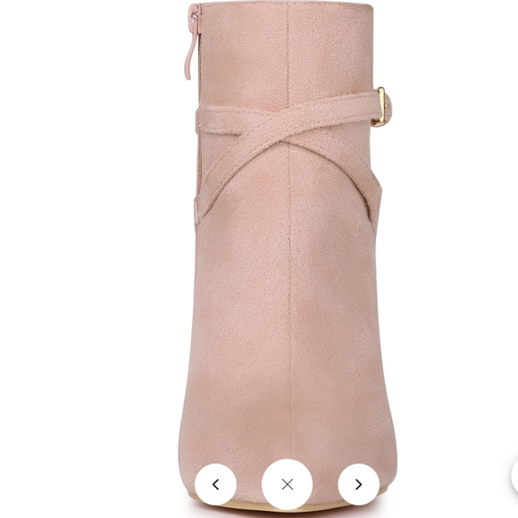 Allegra K Pink Ankle Booties - Picture 3 of 7